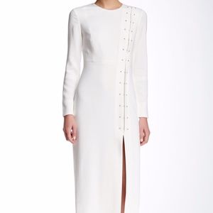 NWT $595 A.L.C. 'Duncan' Crepe Barbell Midi Dress in size 2!